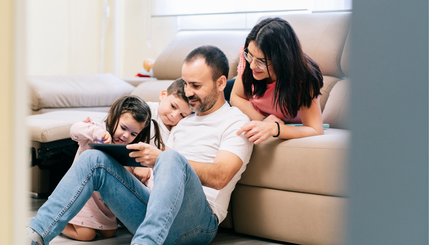 Family play on IPad