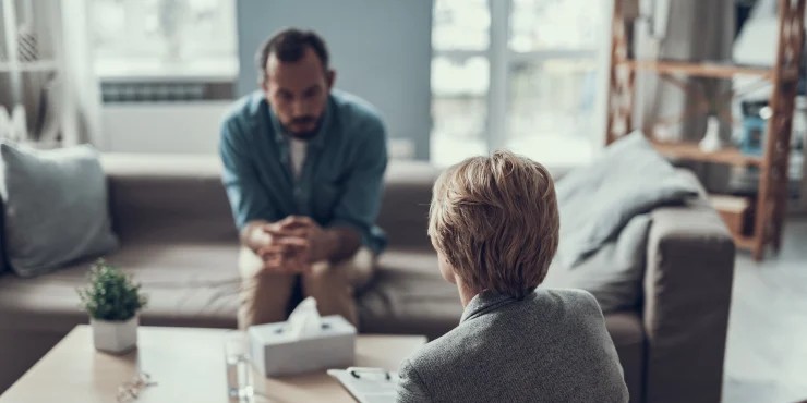 Only 12.9 per cent of men saw a health professional about their mental health between 2020 and 2022.