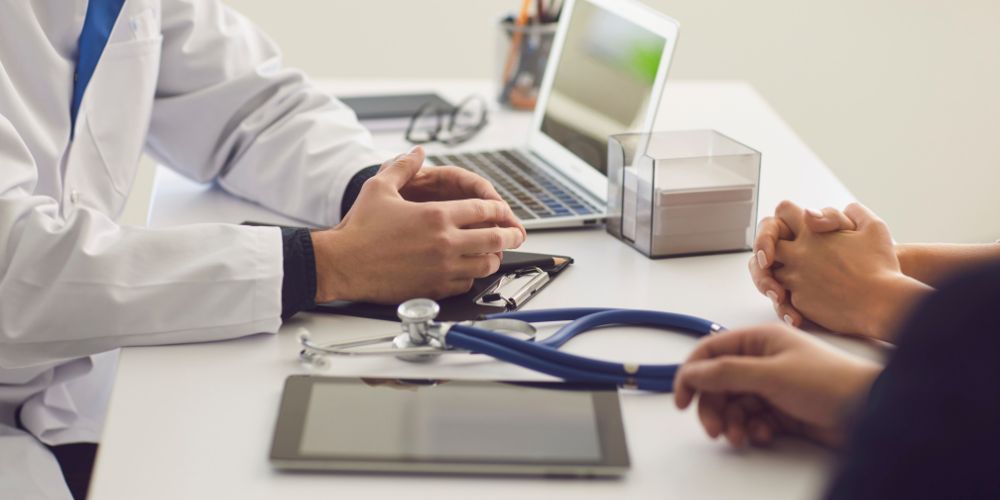 Doctor in office