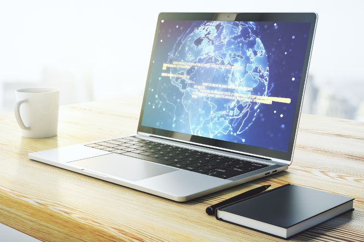 Laptop computer with artificial intelligence.